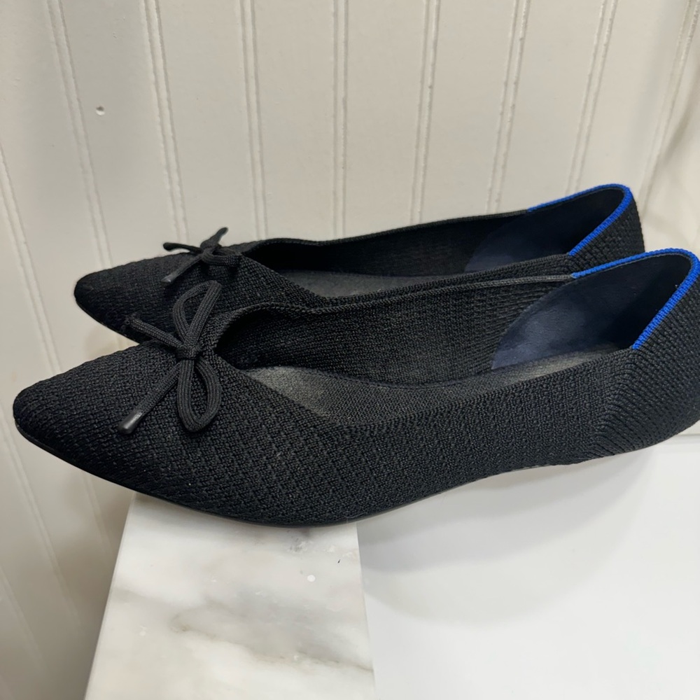 Black Rothy Ballet Flats